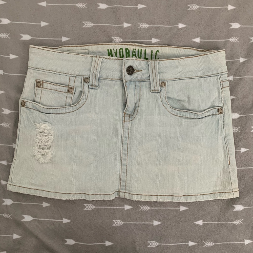 Hydraulic Jean Skirt Sz 7/8